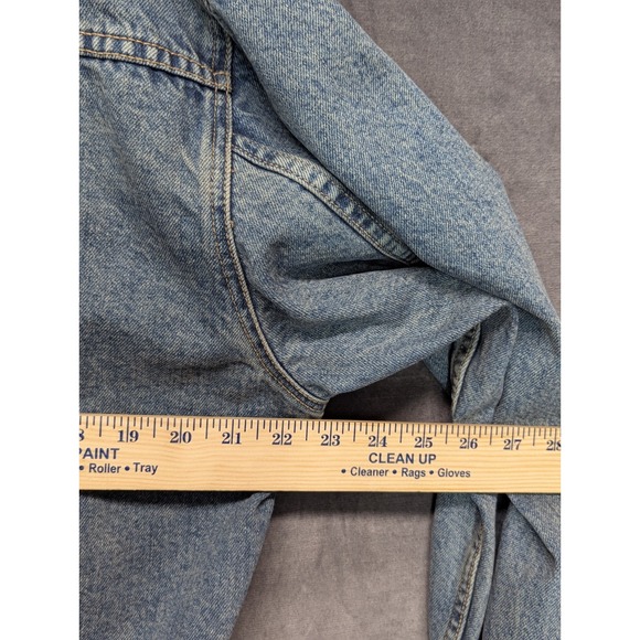 90s Vintage Arizona Classic Blue Wash Big Ring Denim Trucker Jacket Size Medium - Picture 13 of 13